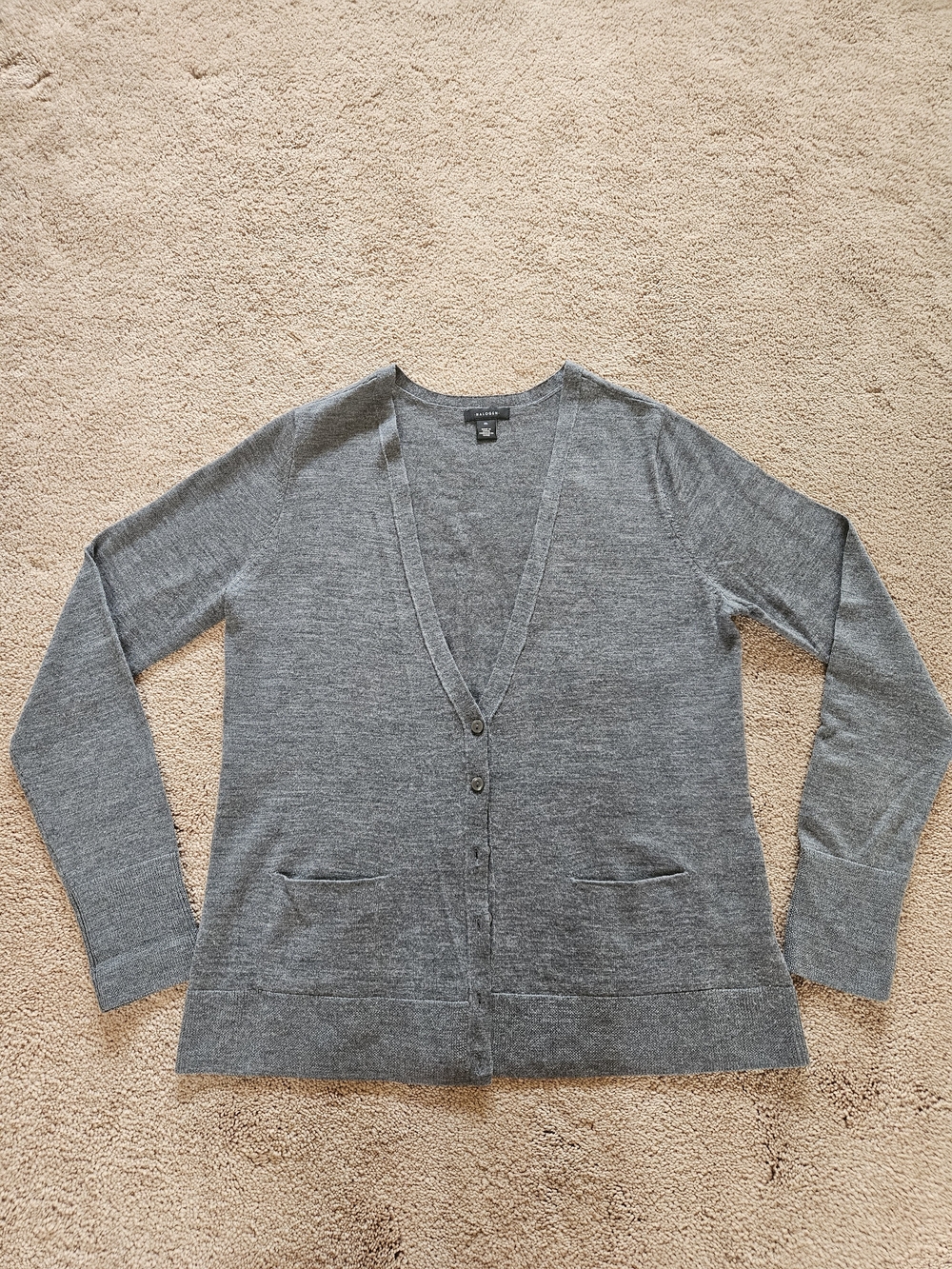 Halogen 100% Merino Cardigan Women M